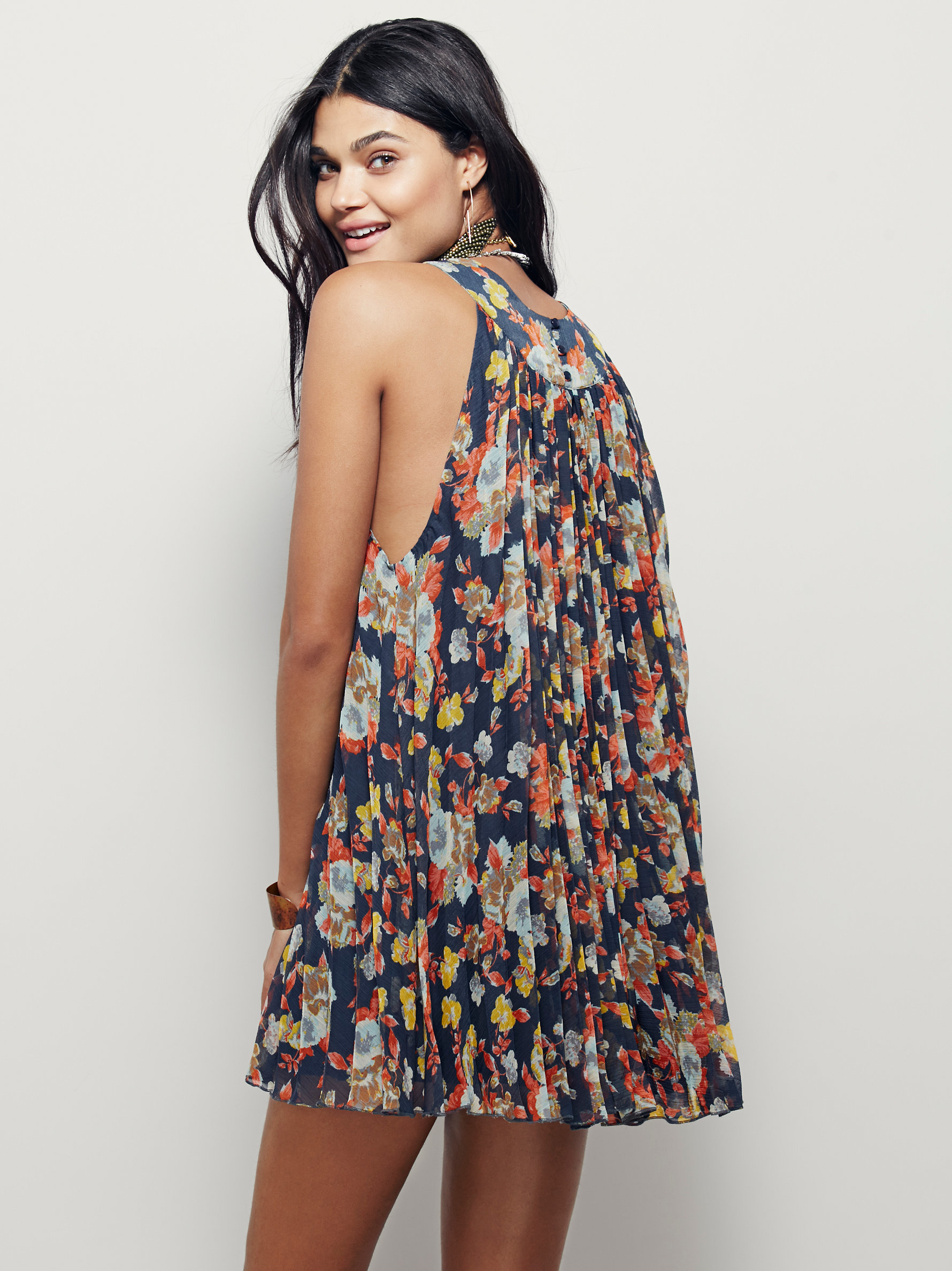 Free people pleated dress sale